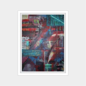an original abstract acrylic painting on canvas no. 7506W