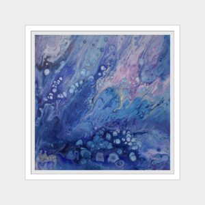 original acrylic pour on canvas - 7088W