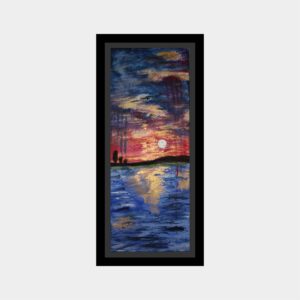 sweet sunset original abstract painting - 7225B