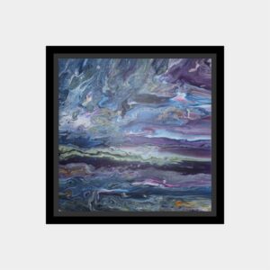 turbulent skies - an original acrylic pour